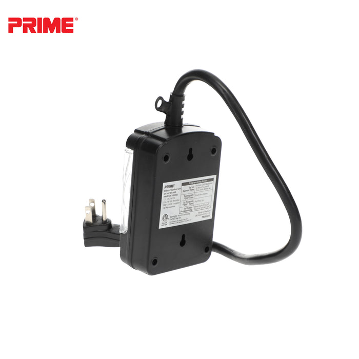 2 Outlet Outdoor 24-Hour Electromechanical Timer