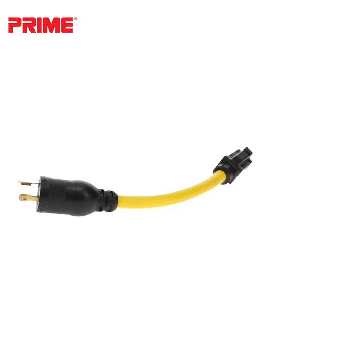1ft 12/3 STW Twist-to-Lock to U-Ground Adapter