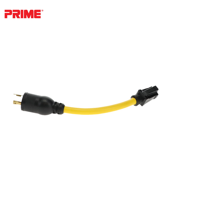 1ft 12/3 STW Twist-to-Lock to U-Ground Adapter
