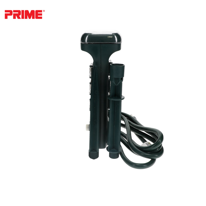 6 Outlet Touch Sensor Countdown Timer Stake <br />with 6ft Cord