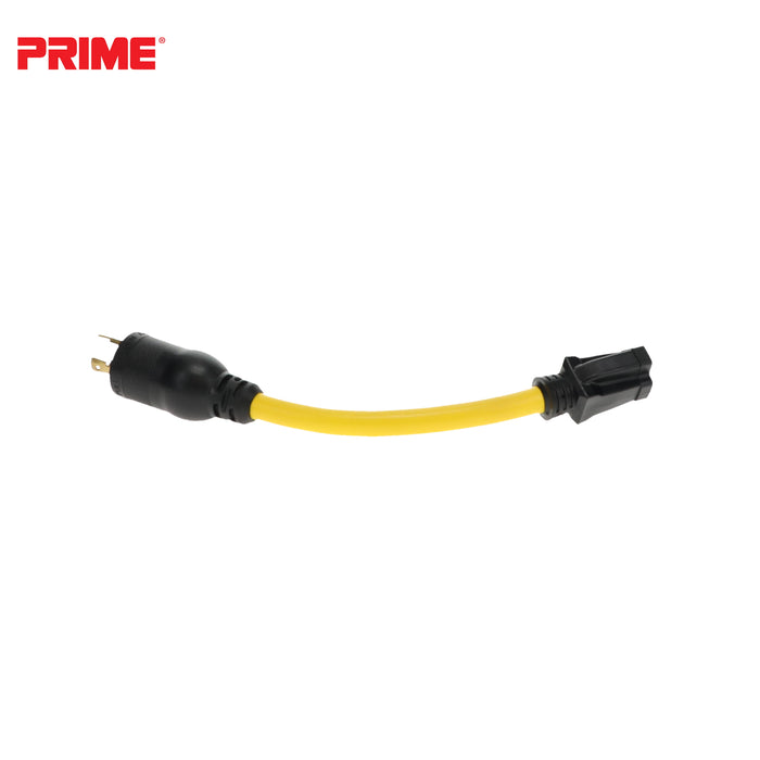 1ft 12/3 STW Twist-to-Lock to U-Ground Adapter