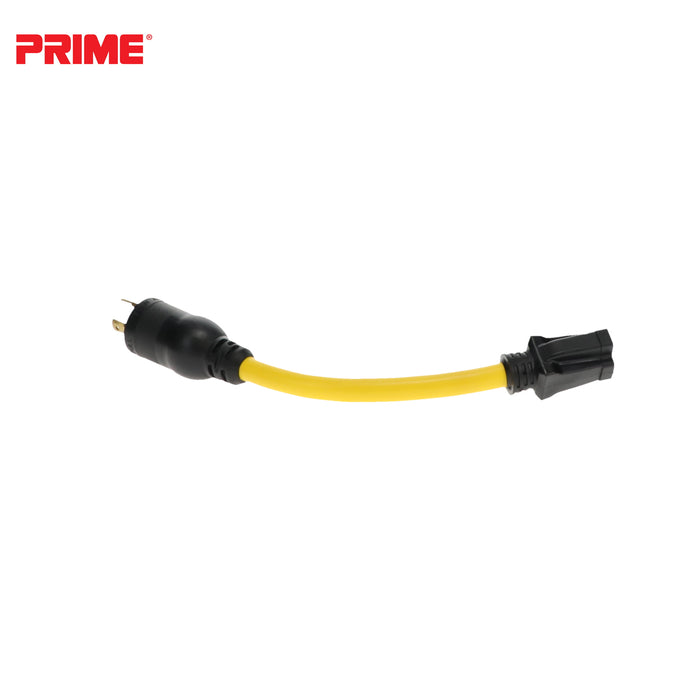 1ft 12/3 STW Twist-to-Lock to U-Ground Adapter