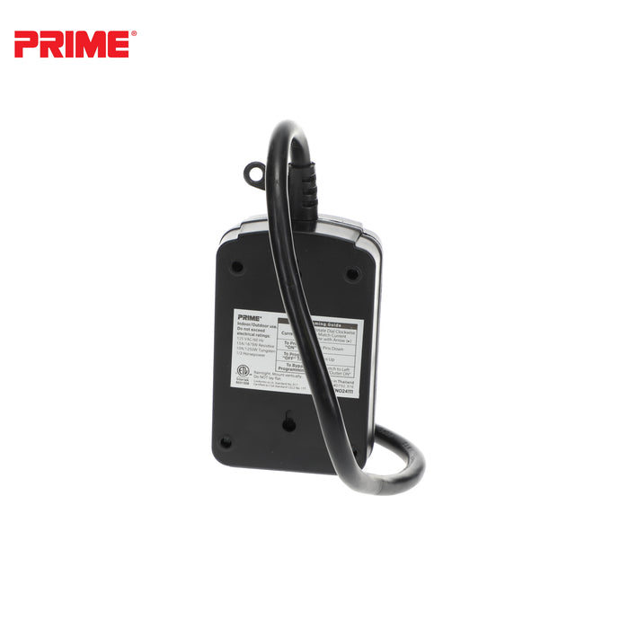 2 Outlet Outdoor 24-Hour Electromechanical Timer