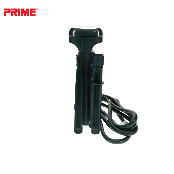 6 Outlet Touch Sensor Countdown Timer Stake <br />with 6ft Cord
