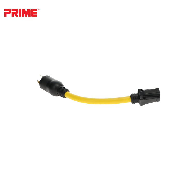1ft 12/3 STW Twist-to-Lock to U-Ground Adapter