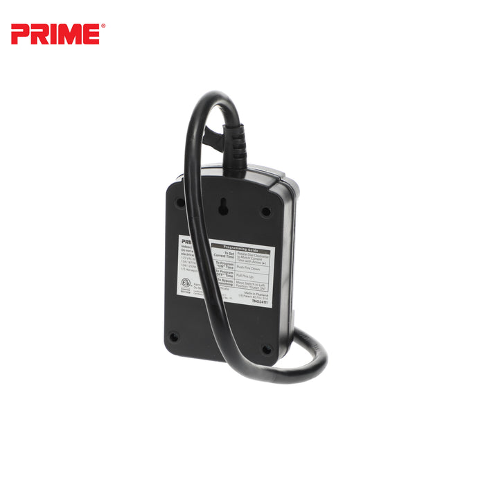 2 Outlet Outdoor 24-Hour Electromechanical Timer