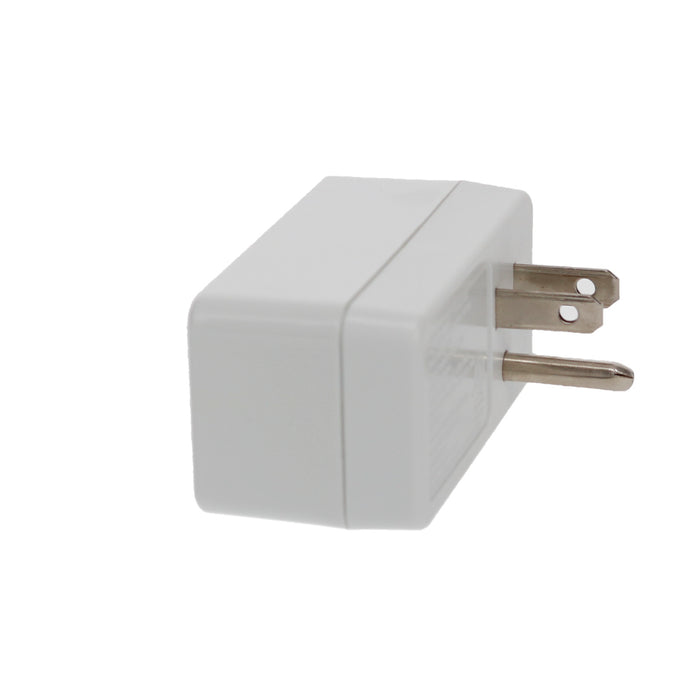 1-Outlet 2-Port Type-A, 2.1A USB Charger