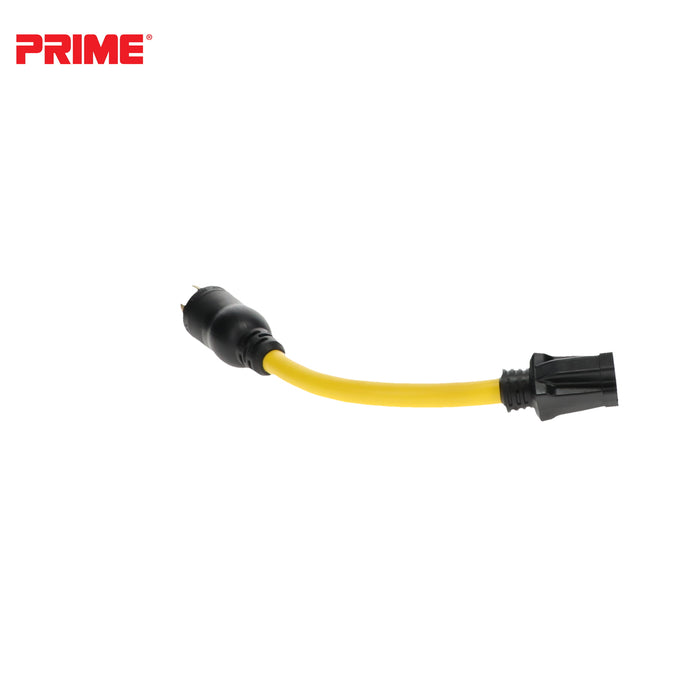 1ft 12/3 STW Twist-to-Lock to U-Ground Adapter