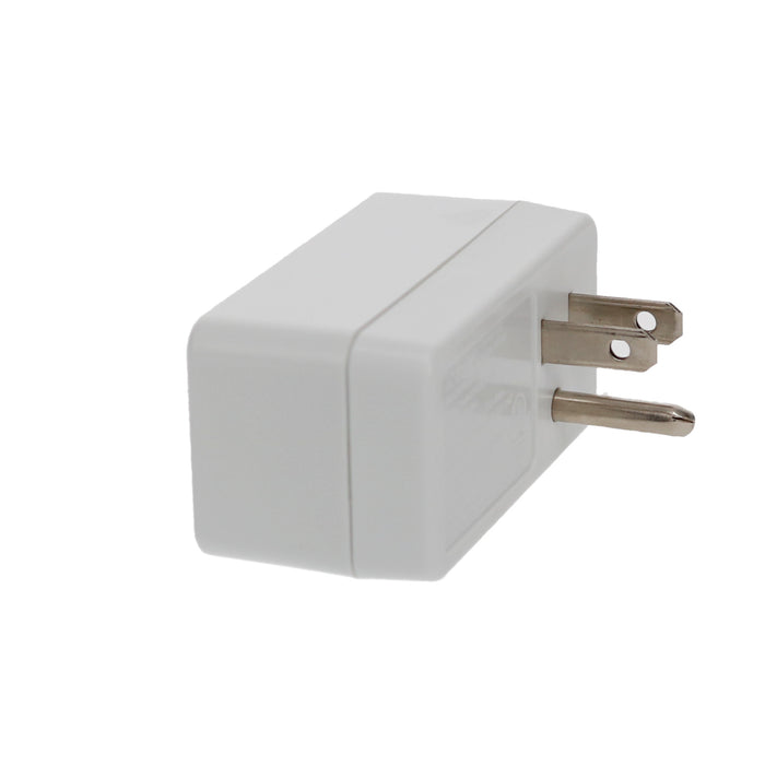 1-Outlet 2-Port Type-A, 2.1A USB Charger