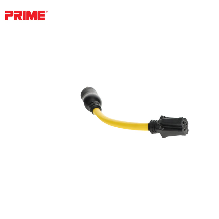 1ft 12/3 STW Twist-to-Lock to U-Ground Adapter