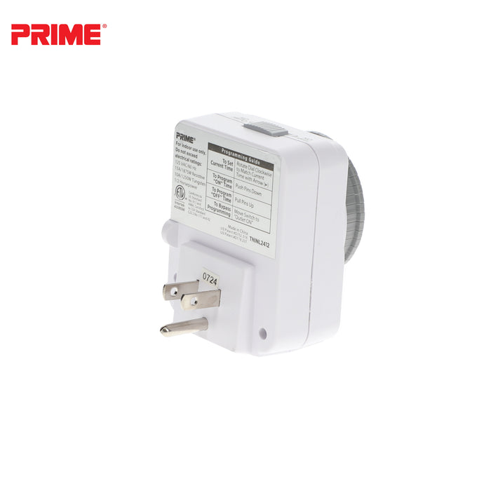 1 Outlet Indoor 24-Hour Timer <br />with Photocell Nightlight