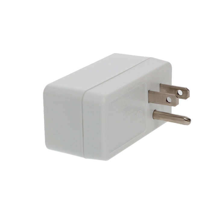 1-Outlet 2-Port Type-A, 2.1A USB Charger