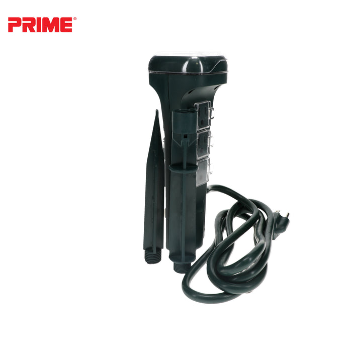 6 Outlet Touch Sensor Countdown Timer Stake <br />with 6ft Cord