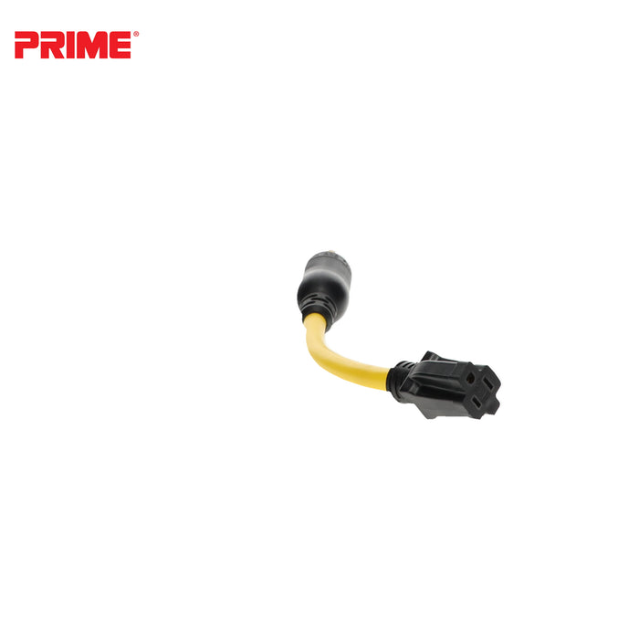 1ft 12/3 STW Twist-to-Lock to U-Ground Adapter