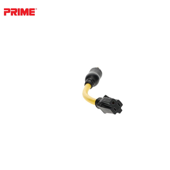 1ft 12/3 STW Twist-to-Lock to U-Ground Adapter
