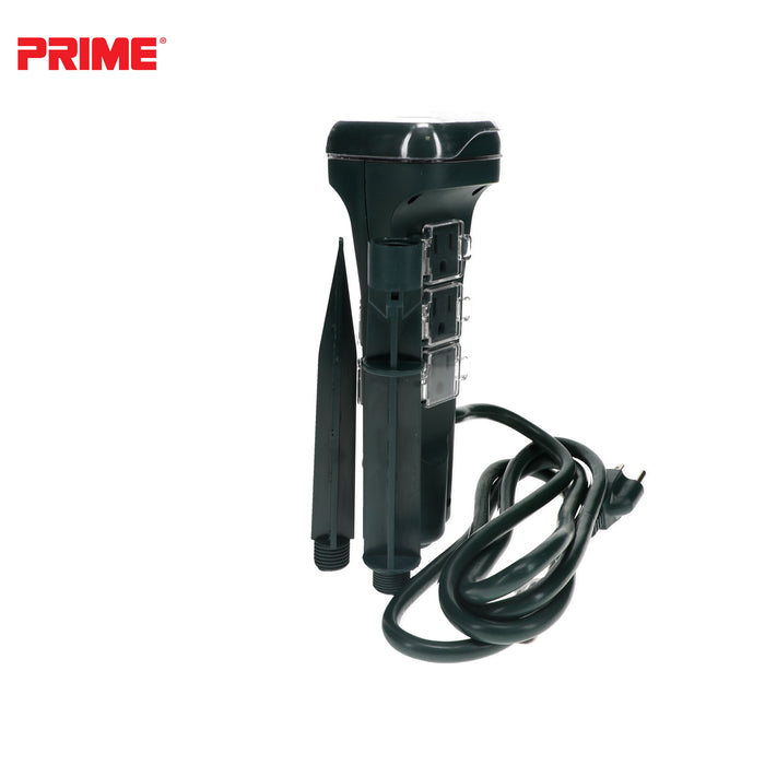 6 Outlet Touch Sensor Countdown Timer Stake <br />with 6ft Cord