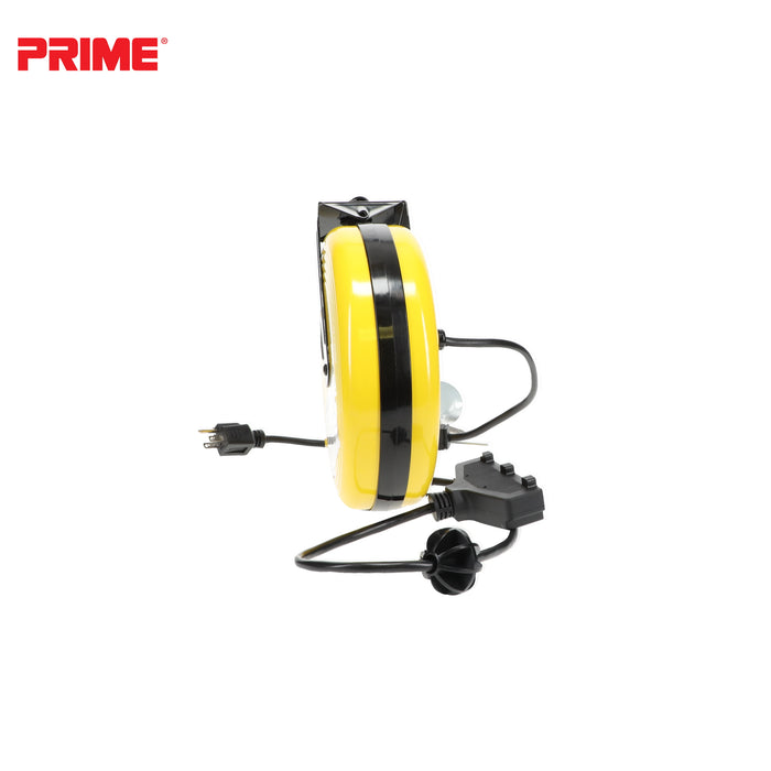 25ft 3-Outlet Retractable<br>Metal Cord Reel