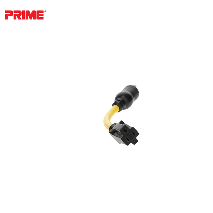 1ft 12/3 STW Twist-to-Lock to U-Ground Adapter