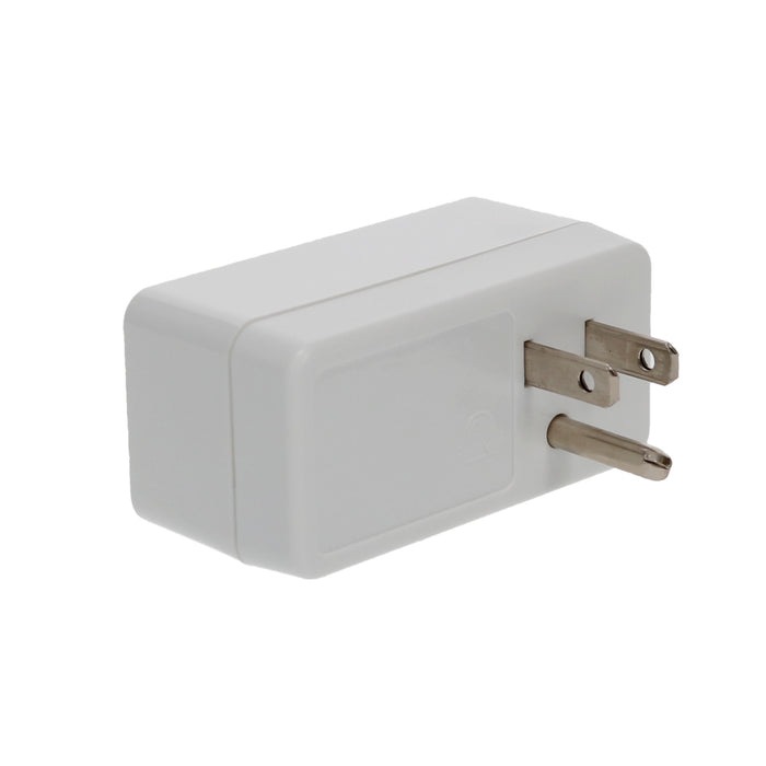 1-Outlet 2-Port Type-A, 2.1A USB Charger