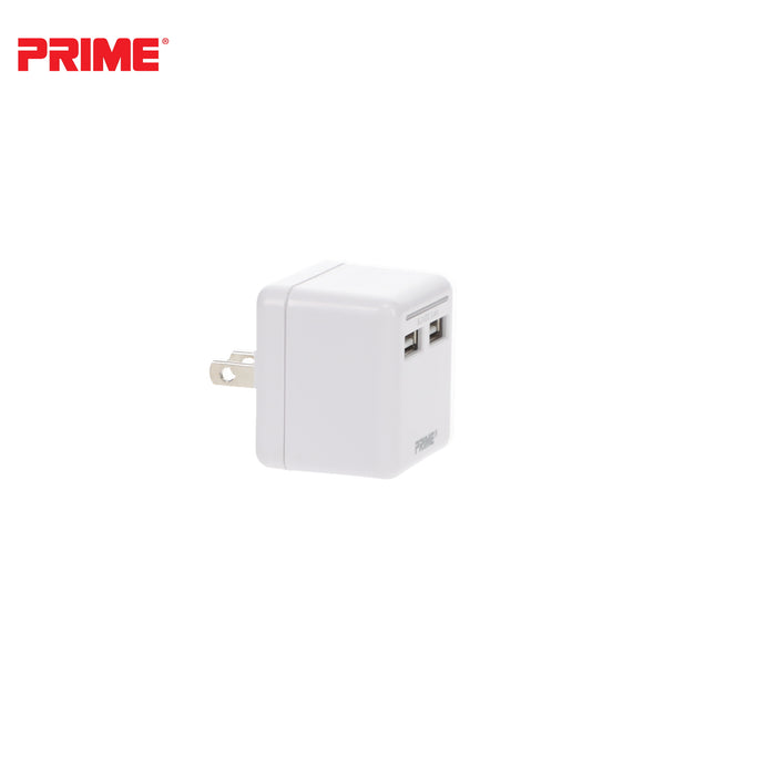 2-Port 3.4A USB Travel Charger<br>with Foldable Plug