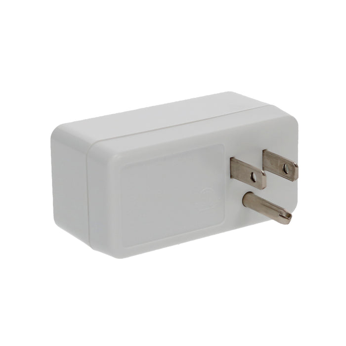 1-Outlet 2-Port Type-A, 2.1A USB Charger