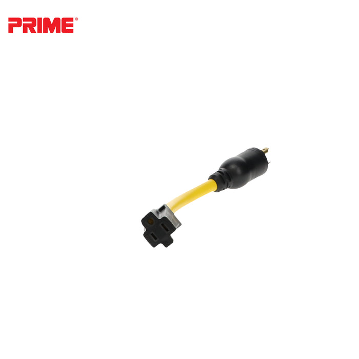 1ft 12/3 STW Twist-to-Lock to U-Ground Adapter