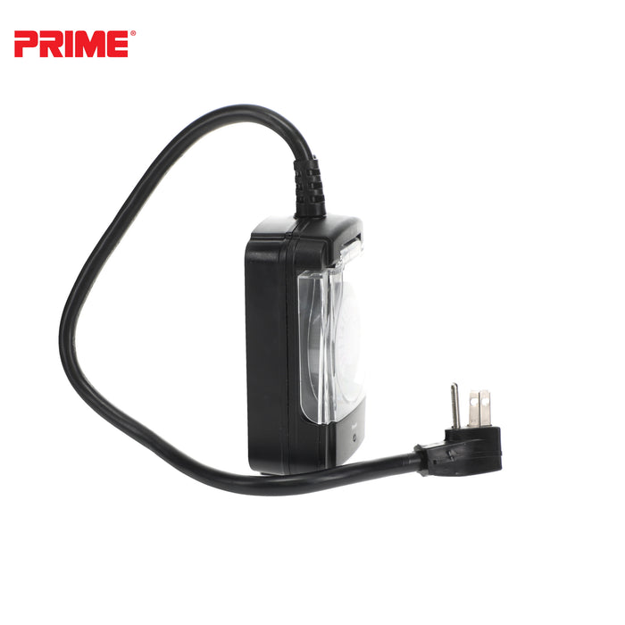 2 Outlet Outdoor 24-Hour Electromechanical Timer