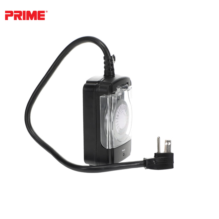 2 Outlet Outdoor 24-Hour Electromechanical Timer