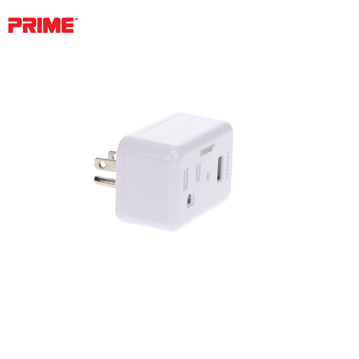1 Outlet 150 Joule Surge Tap <br />with 1-Port 2.4A USB Charger