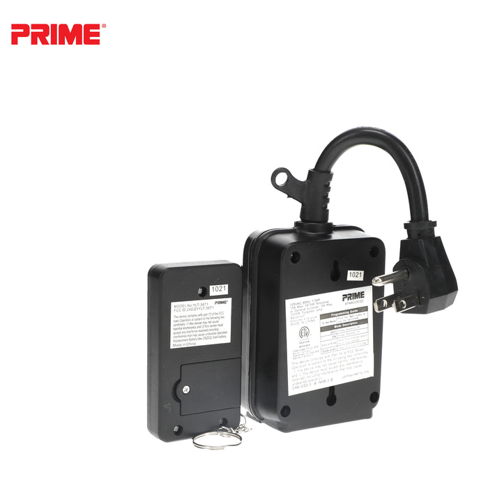 2 Outlet Remote Controlled Countdown Timer