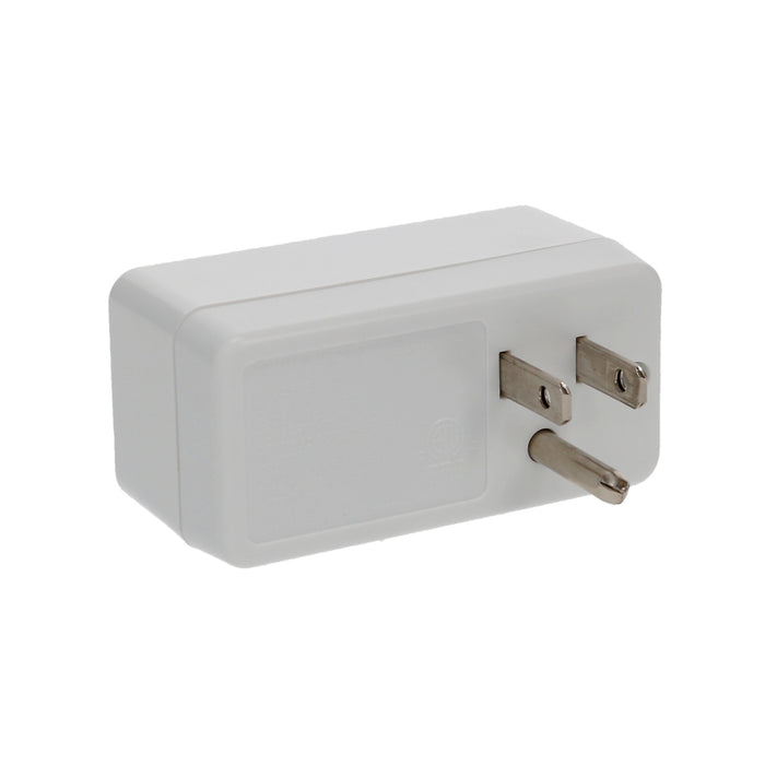 1-Outlet 2-Port Type-A, 2.1A USB Charger