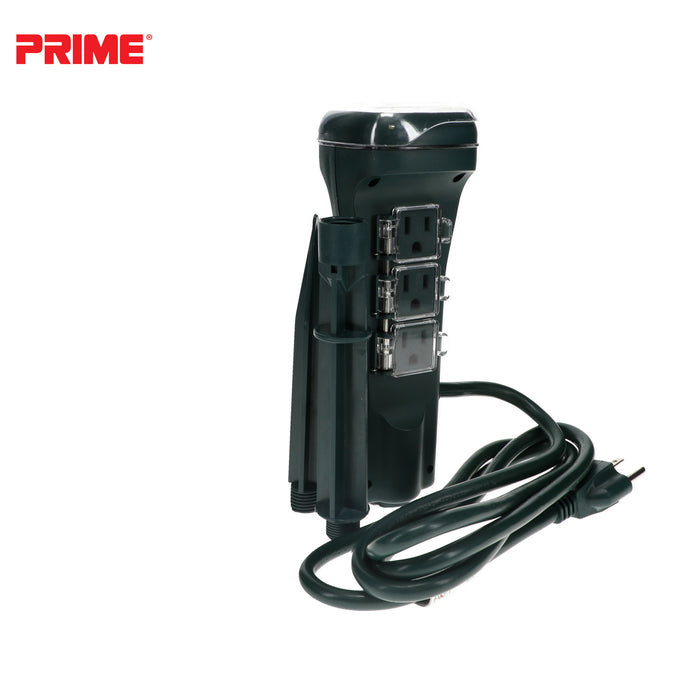 6 Outlet Touch Sensor Countdown Timer Stake <br />with 6ft Cord