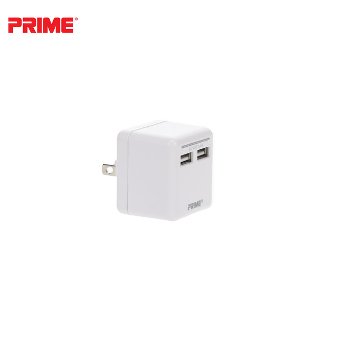 2-Port 3.4A USB Travel Charger<br>with Foldable Plug