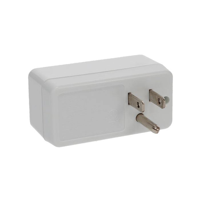 1-Outlet 2-Port Type-A, 2.1A USB Charger