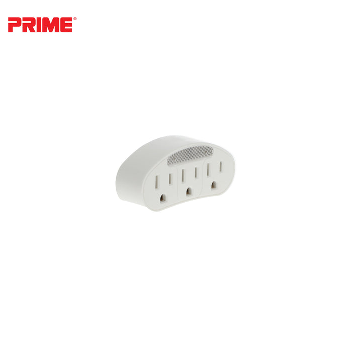 3 Outlet Power Tap <br />with Photocell Nightlight