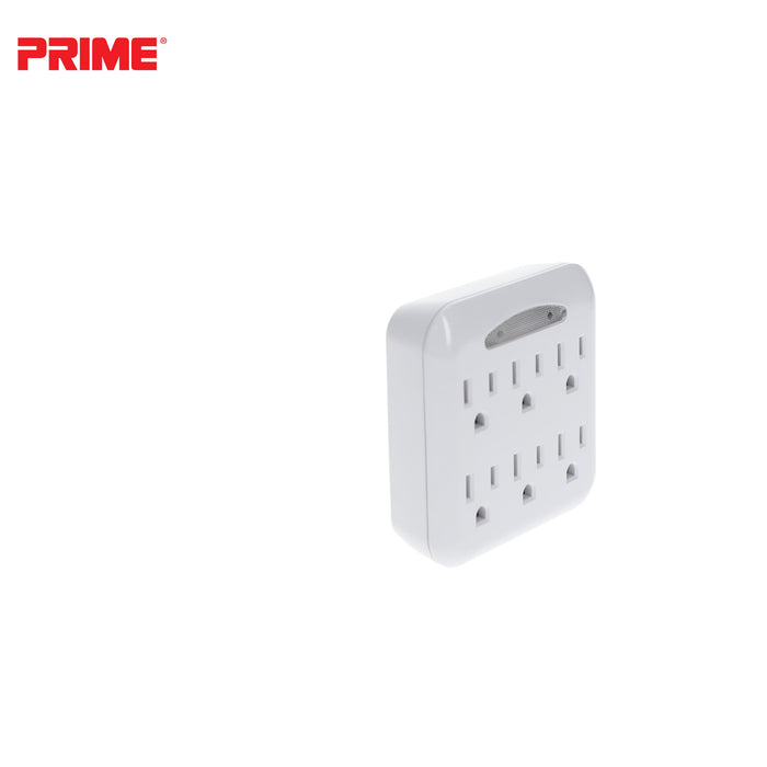 6-Outlet Power Tap <br />w/Photocell Nightlight
