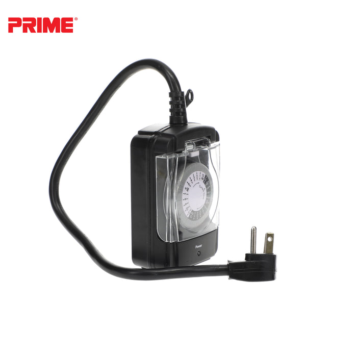 2 Outlet Outdoor 24-Hour Electromechanical Timer