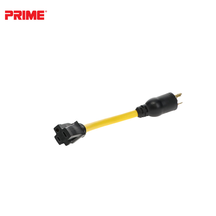 1ft 12/3 STW Twist-to-Lock to U-Ground Adapter