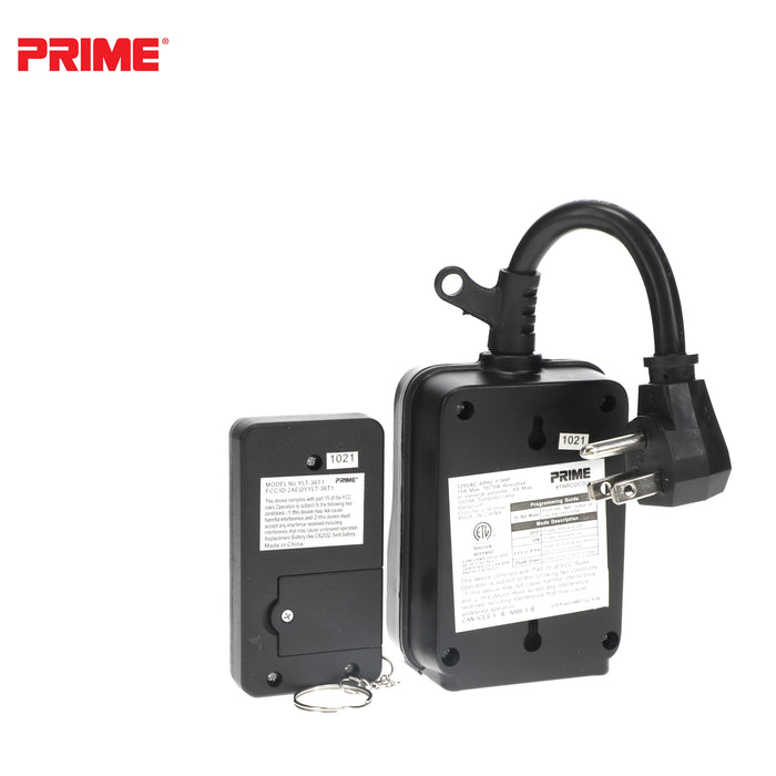 2 Outlet Remote Controlled Countdown Timer