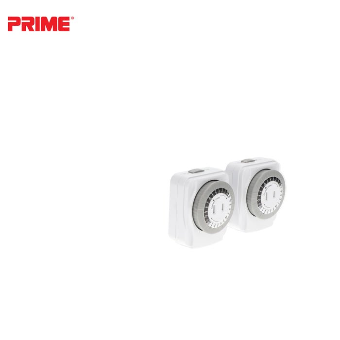 2 Pack 1 Outlet Indoor 24-Hour Timer with EZ Access Outlet