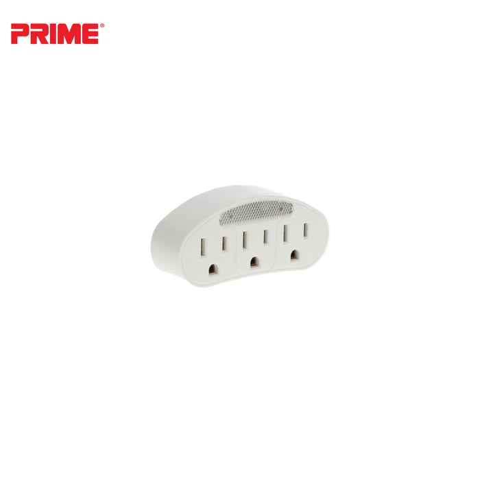 3 Outlet Power Tap <br />with Photocell Nightlight