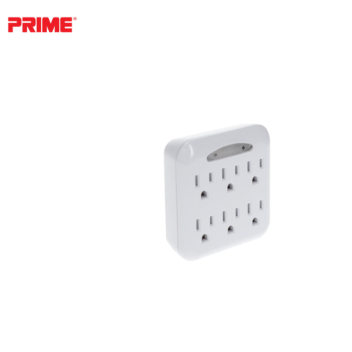 6-Outlet Power Tap <br />w/Photocell Nightlight