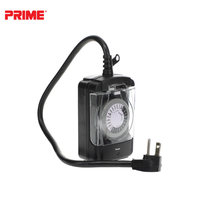 2 Outlet Outdoor 24-Hour Electromechanical Timer
