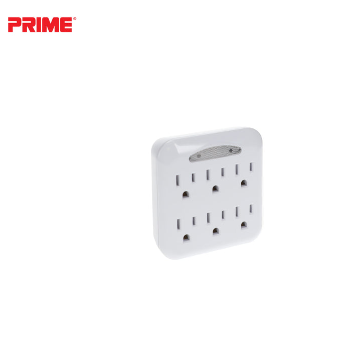6-Outlet Power Tap <br />w/Photocell Nightlight