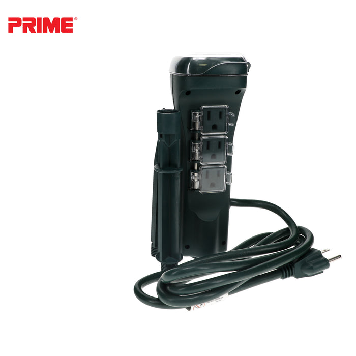 6 Outlet Touch Sensor Countdown Timer Stake <br />with 6ft Cord