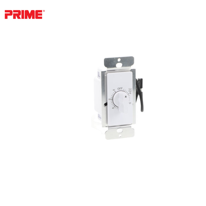 In-Wall 60 Minute Spring Wound Countdown Timer<br>with 3 Faceplates