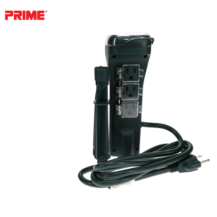 6 Outlet Touch Sensor Countdown Timer Stake <br />with 6ft Cord