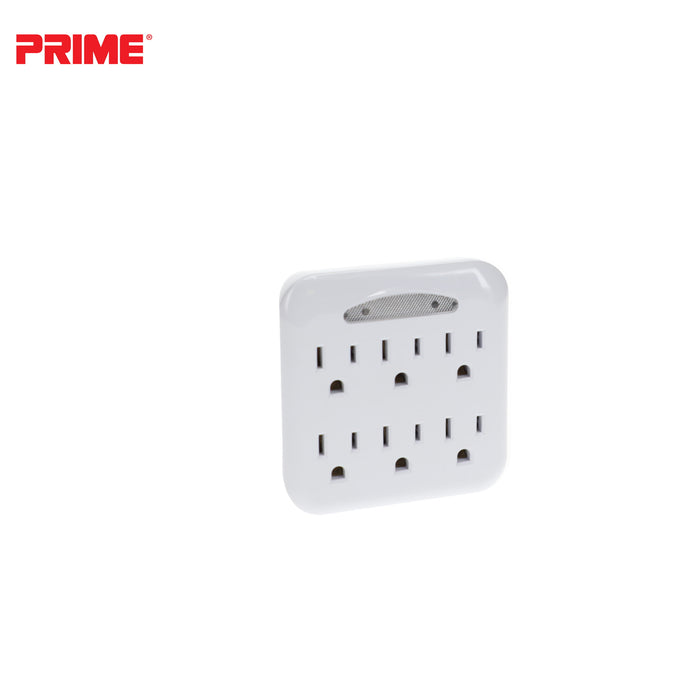 6-Outlet Power Tap <br />w/Photocell Nightlight