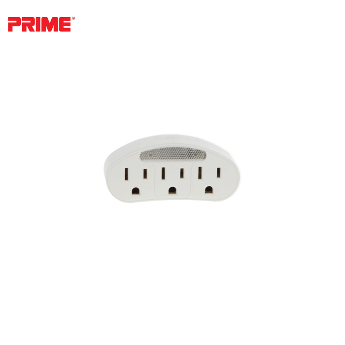 3 Outlet Power Tap <br />with Photocell Nightlight