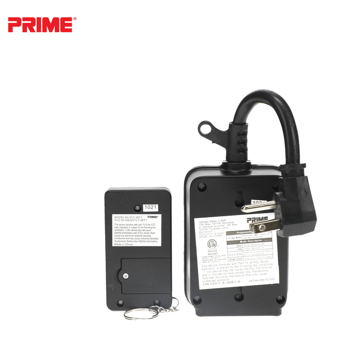 2 Outlet Remote Controlled Countdown Timer
